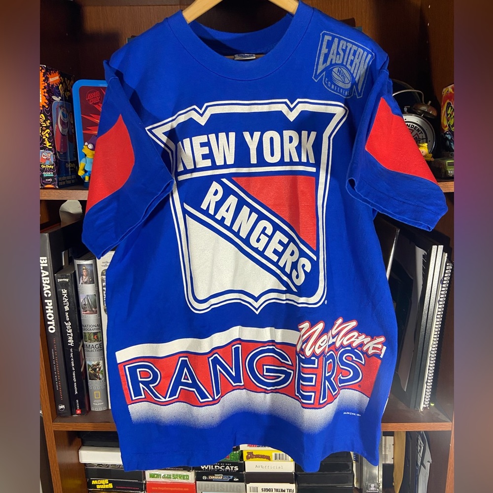 vintage 1994 AOP new York Rangers NHL tee shirt